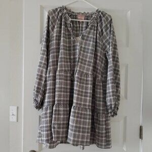 Show Me Your MuMu Black and White Plaid Birdie Dress.